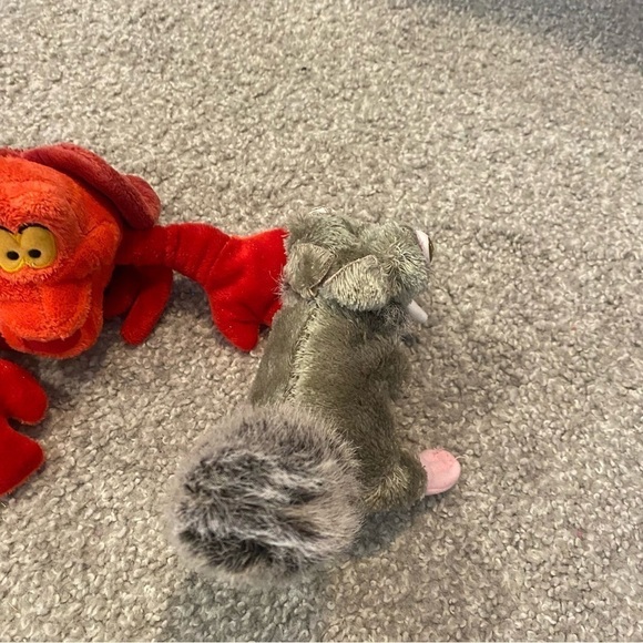 Vintage Plush Bundle Sebastian Little Mermaid Shrek Donkey Ice Age Scrat - Picture 7 of 8